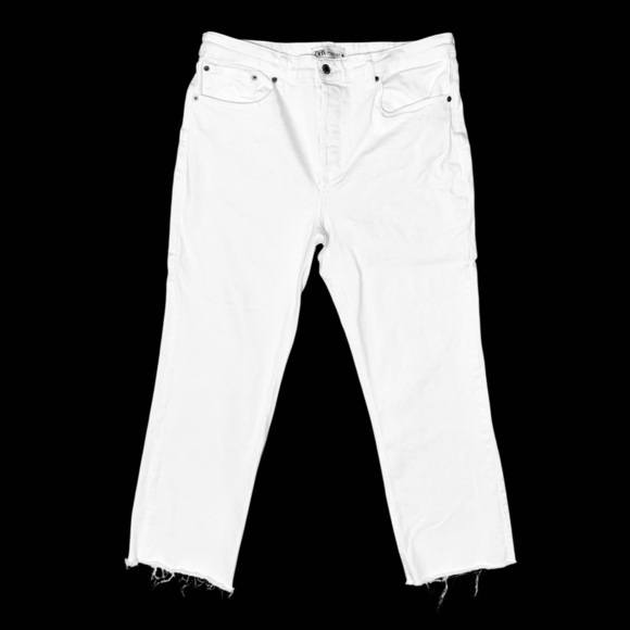 ZARA DREED FLARE JEANS, WHITE - Picture 1 of 6